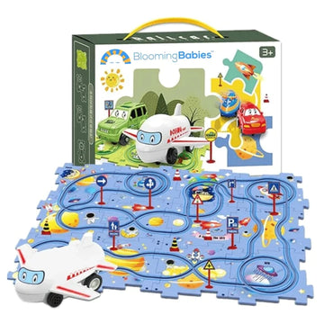 PuzzleRacer™ Kit de circuits automobiles pour enfants